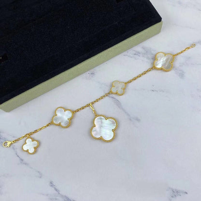 [Rosla Jewelry]MAGIC CLOVER MOP GOLD BRACELET 5 MOTIFS