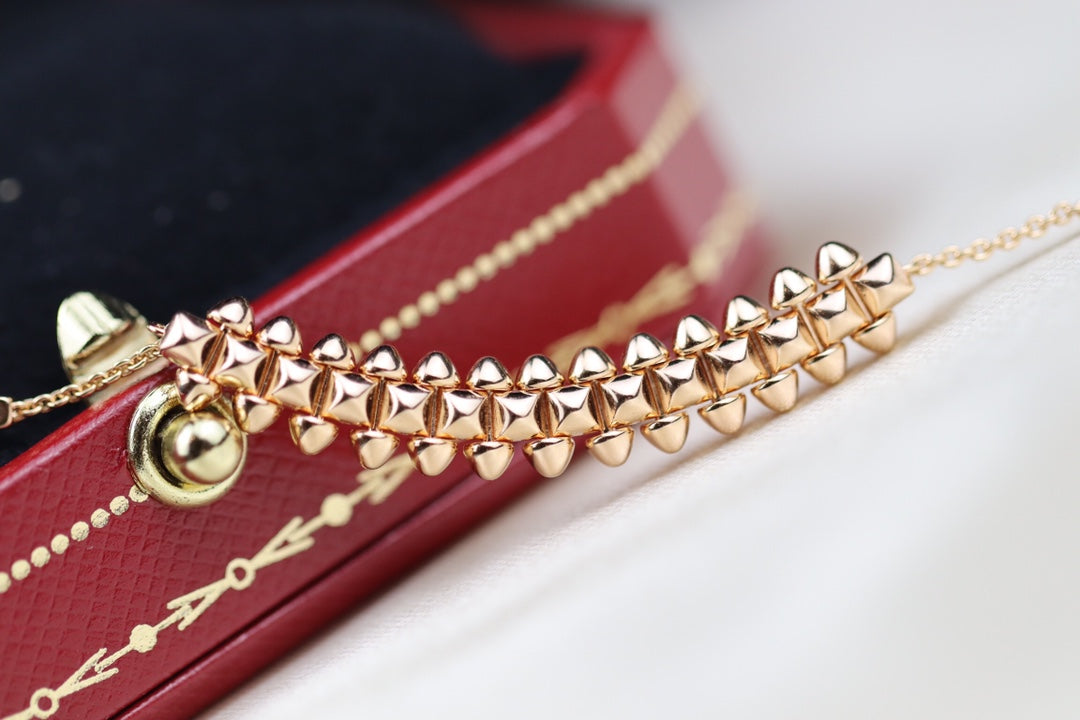 [Rosla Jewelry]CLASH PINK GOLD NECKLACE