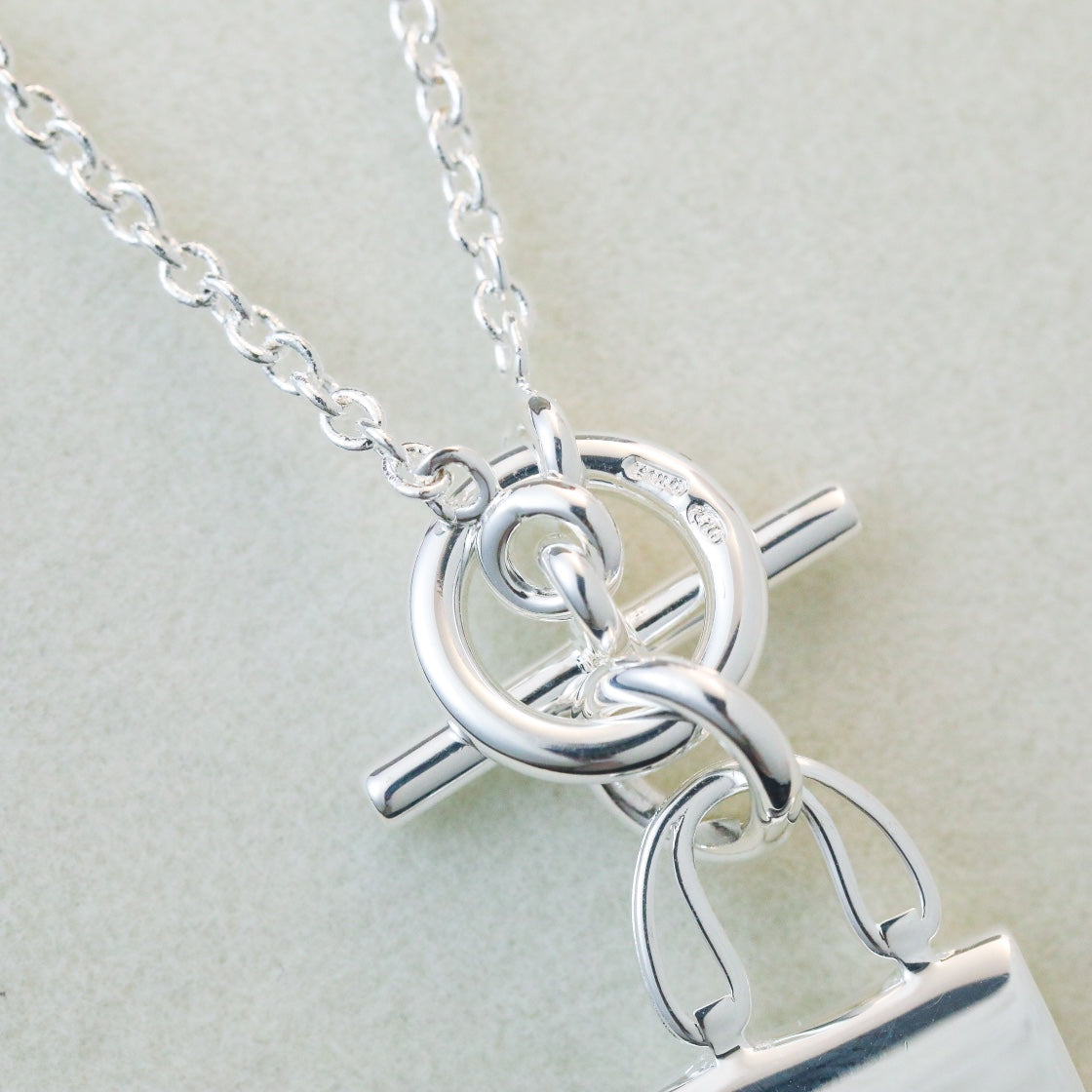 [Rosla Jewelry]POP H PEDANT SILVER NECKLACE