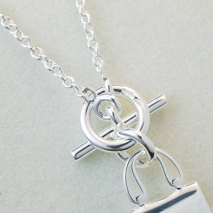 [Rosla Jewelry]POP H PEDANT SILVER NECKLACE