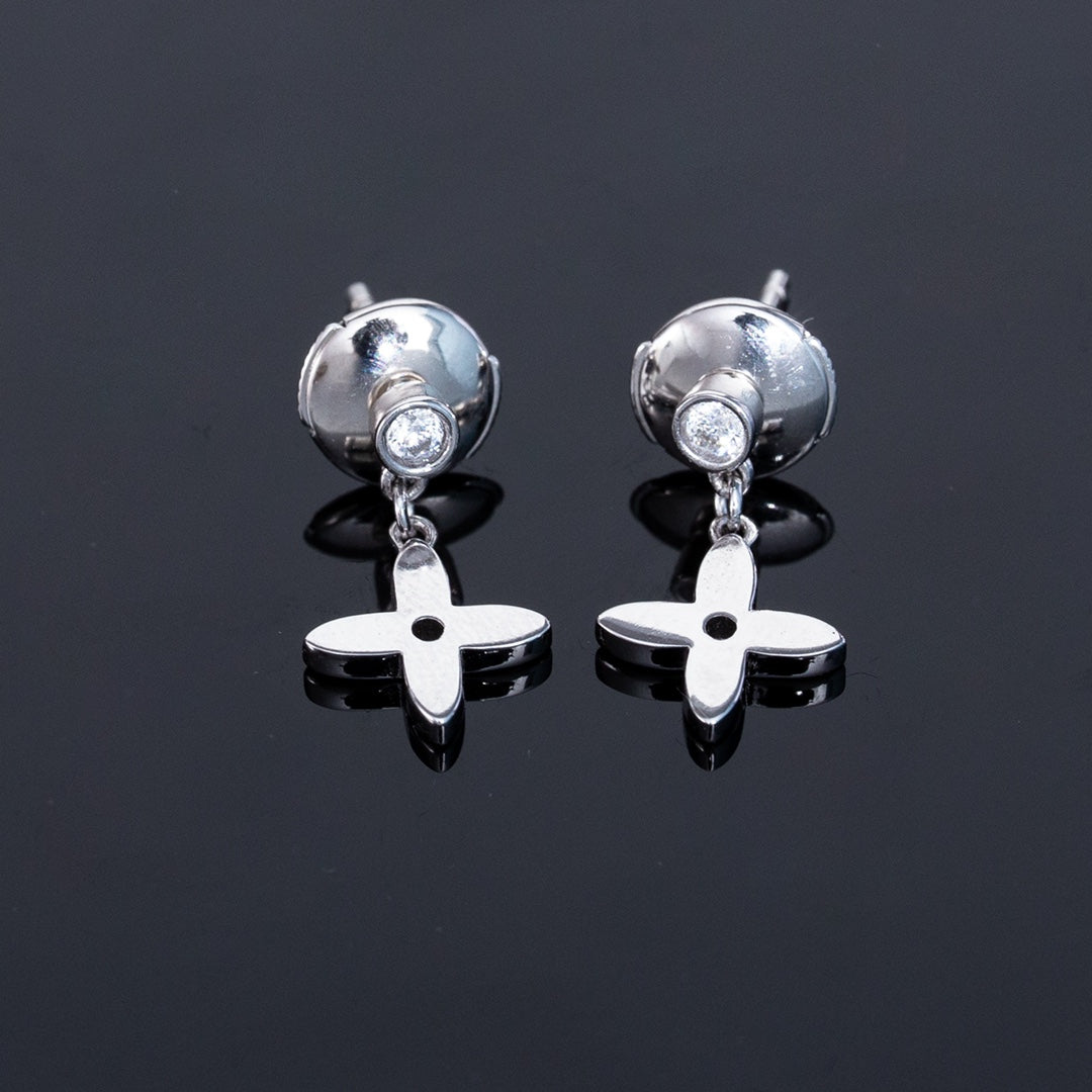 [Rosla Jewelry]VIDYLLE SILVER DIAMOND MINI DROP EARRINGS