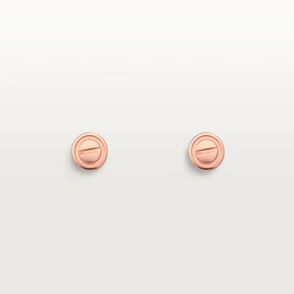 [Rosla Jewelry]LOVE EARRINGS PINK GOLD 10MM