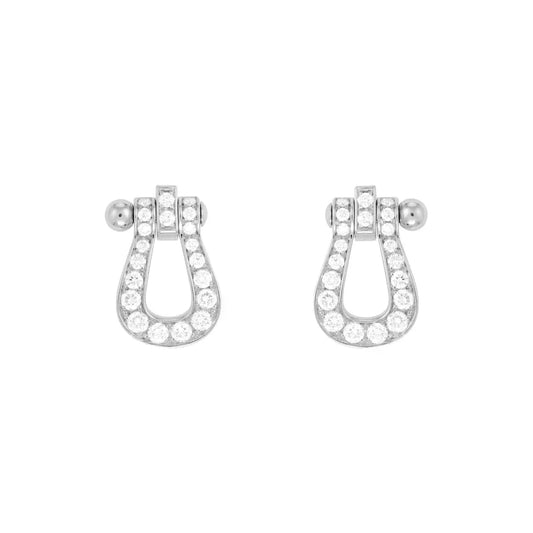 [Rosla Jewelry]FORCE 10 FULL DIAMOND STUD EARRINGS MINI MODEL