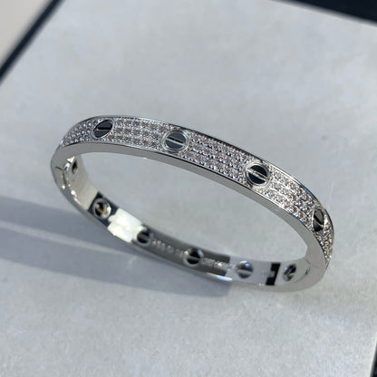 [Rosla Jewelry]LOVE BRACELET 6.1MM DIAMOND-PAVED CERAMIC