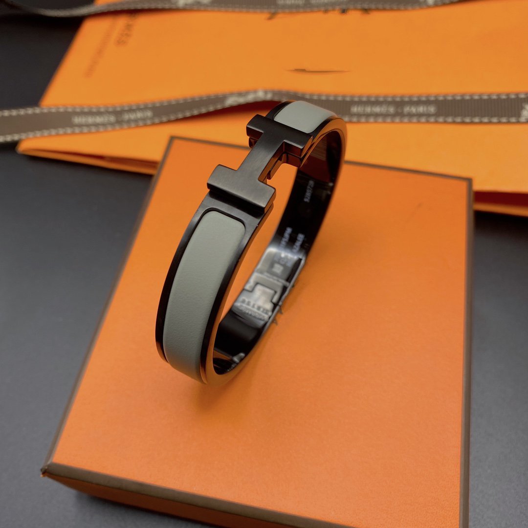 [Rosla Jewelry]CLIC HM SO BLACK GREY BRACELET