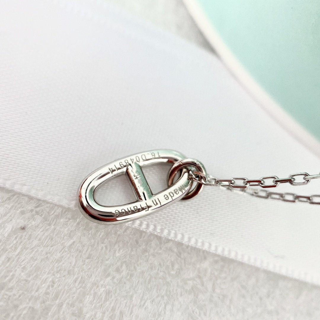 [Rosla Jewelry]HM PIG NOSE NECKLACE