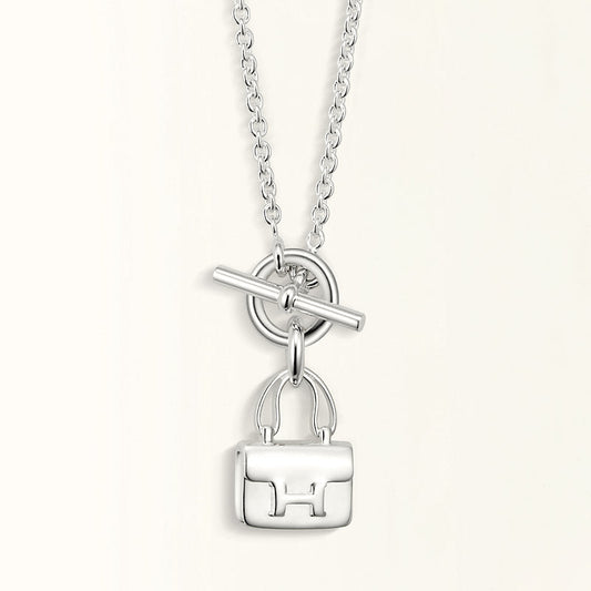[Rosla Jewelry]POP H PEDANT SILVER NECKLACE