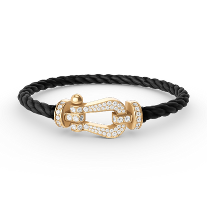 [Rosla Jewelry]FORCE LARGE HORSESHOE FULL DIAMOND BRACELET GOLD