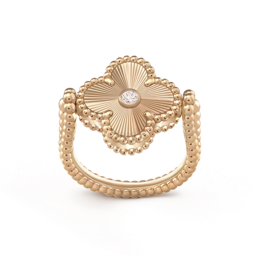 [Rosla Jewelry]CLOVER RIVERSIBLE ROSE GOLD RING