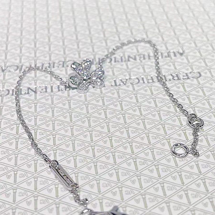 [Rosla Jewelry]FRIVOLE SILVER FLOWER DIAMOND BRACELET