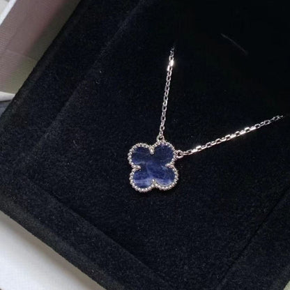 [Rosla Jewelry]CLOVER 15MM PIETERSITE NECKLACE SILVER