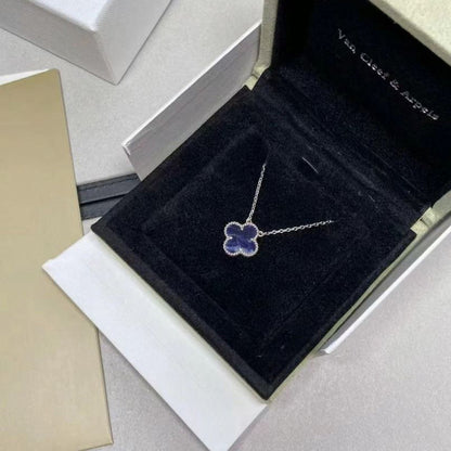 [Rosla Jewelry]CLOVER 15MM PIETERSITE NECKLACE SILVER